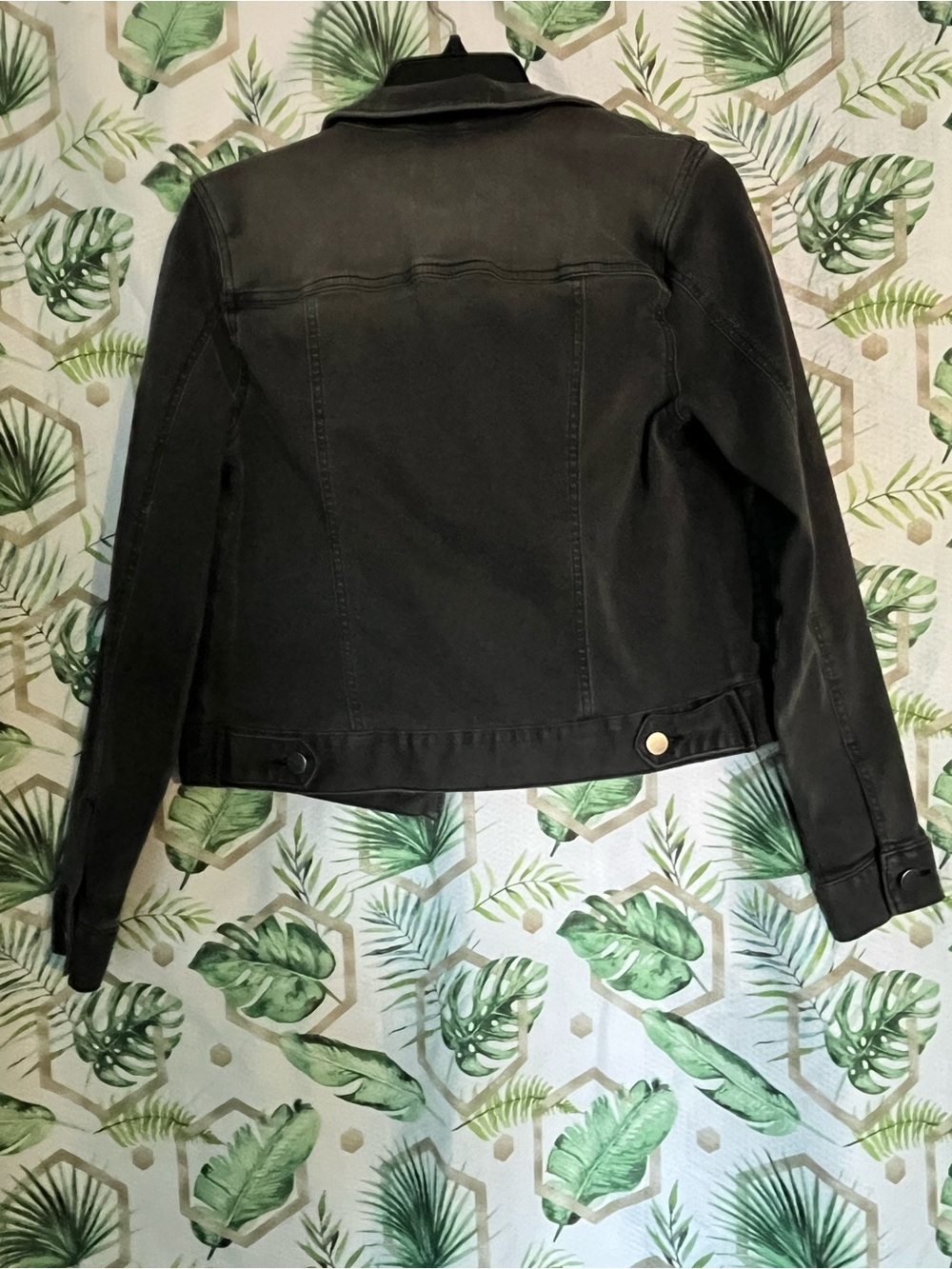 Market & Spruce Black Denim Jean Jacket - Picture 3 of 7